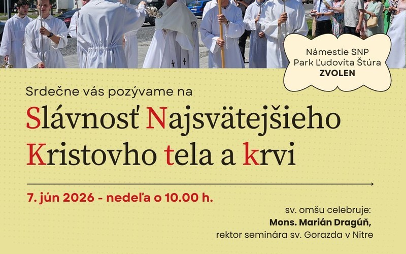 Slávnosť Najsvätejšieho Kristovho Tela a Krvi